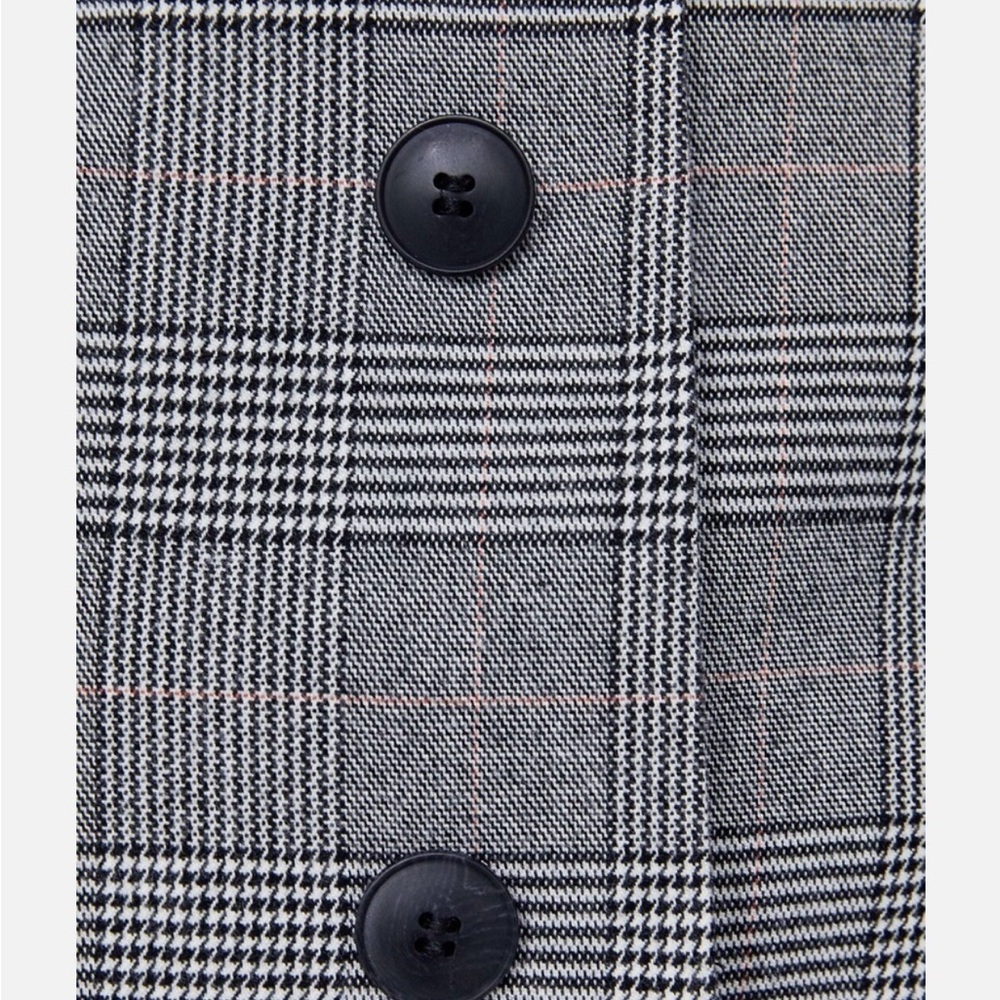 Zara Black and Gray Plaid Mini Skirt - Picture 4 of 8